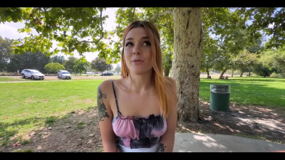 Delicious redhead cutie teases outside and fucks in premium POV