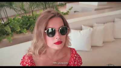 Charming Slim Blonde Beauty Enjoys Hot Vacation Sex With a Courteous Stranger