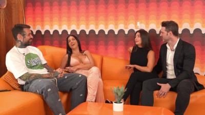 Sex after interview with a busty Latina pornstar Tru Kait