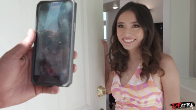 Pretty Slim Latina Chick Lets a Stranger Deepthroat And Fuck Her With His Massive BBC On Camera