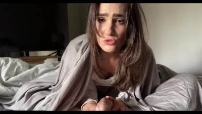 Guy cheats on his gf with her sexy roommate brunette and fucks her in the ass