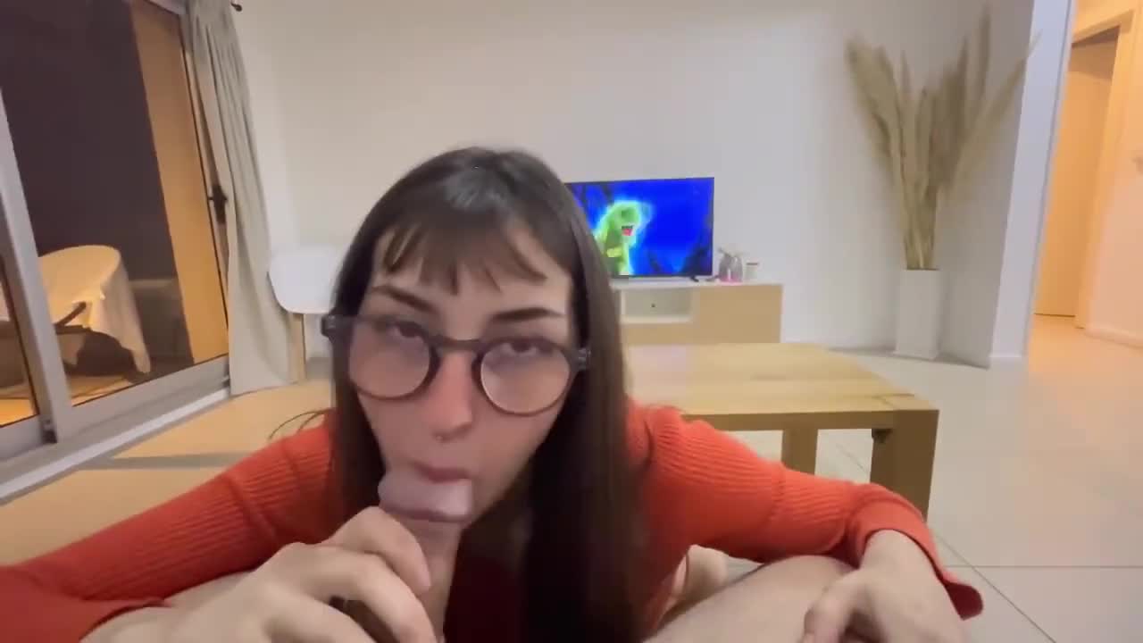 Watch Goth Latina in glasses blows her boyfriend and takes it doggy style Full. Duration: 10:06 | ePornBabe.