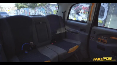 Sexy brunette PAWG handles fake taxi driver's huge dick