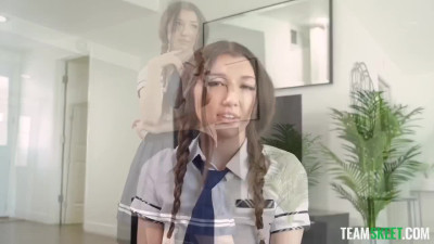 Horny schoolgirl craves and rides his dick pov
