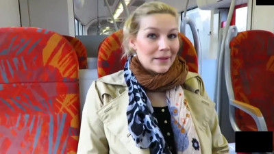 Public Exhibition: A Pornstar is Covered with Cum