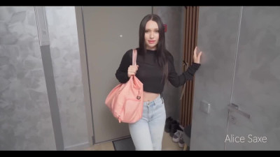 Sexy Fit Brunette Hottie Ruins Her Cool Yoga Pants To Enjoy the Instructor's Cock And Get a Creampie