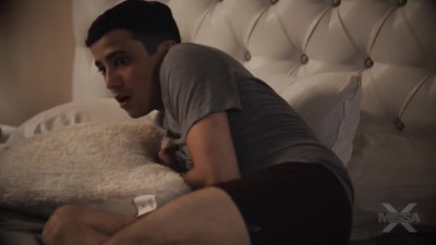 Flat MILF stepmom caught stepson watching porn and got seduced