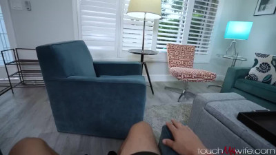 Lustful cuckold watches as sexy Violet Starr famously jumps on a big black cock.