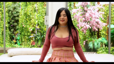 Interracial casting for chubby asian girl moving like an experienced slut