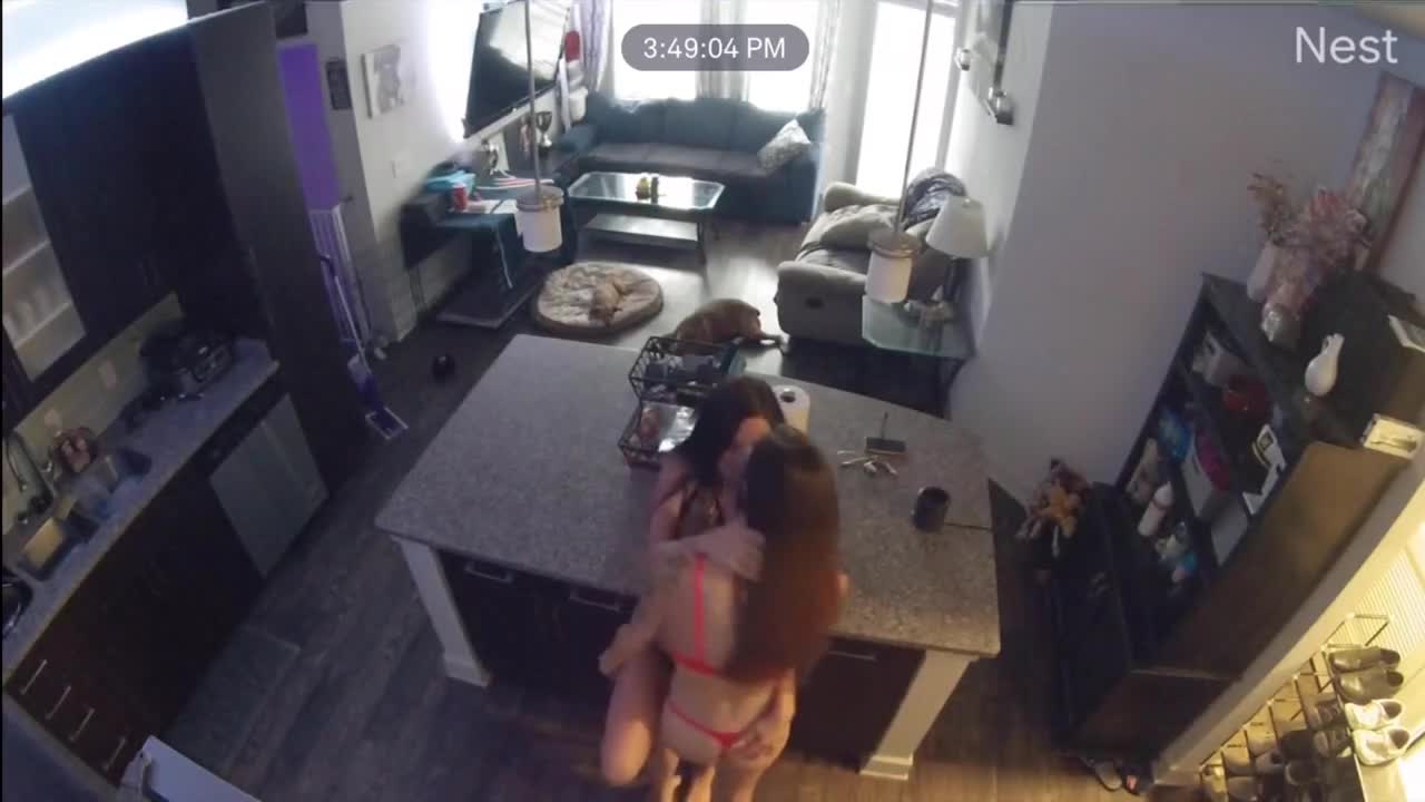 Watch Lesbian intruder's lick wet pussies and share house owner's dick in FFM Full. Duration: 23:05 | ePornBabe.