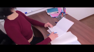 Professor helps naughty student to understand algebra