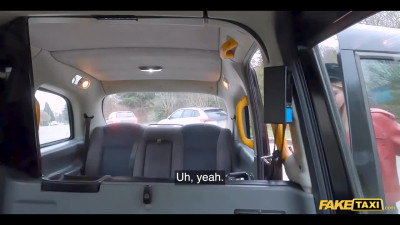 Skinny blonde cancels her plans to get banged by a taxi driver
