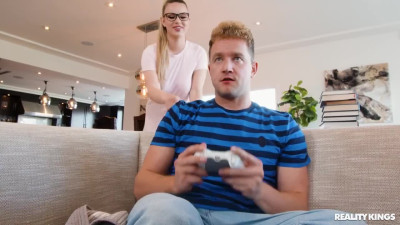 Insolent blonde turns on and fucks her sister's boyfriend