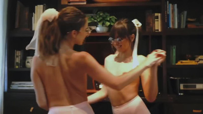Torn tights, fingering and scissoring - an ordinary lesbian evening