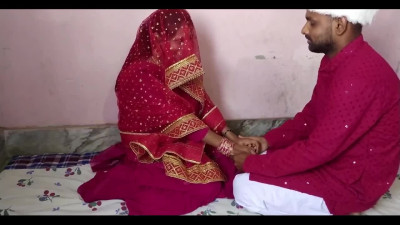 A passionate beauty from India is having a nice honeymoon with her husband.