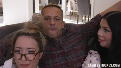 Movie night with Holly Day turns into impromptu fuck session
