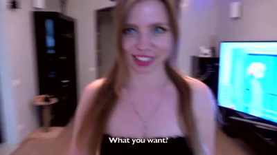 Blonde naughty Nanny needs a big cock for satisfaction