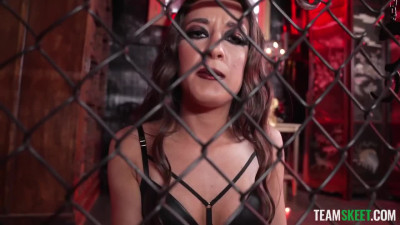 Huge Cock Stud Sergeant Miles Dominated by FemDom in Latex