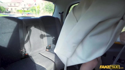 This taxi turned out to be fake and the big tits passenger was roughly fucked