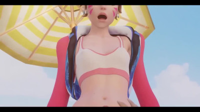Stunning D.Va shows off her best in hot compilation (Overwatch)