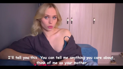 Sexy Slim Blonde MILF Lets a Virgin Guy Taste And Try His First Vagina