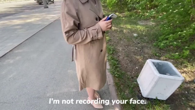 A Russian slut left her boyfriend and fucked a stranger for money.