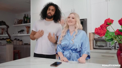 Curvy Busty Phat-booty MILF Makes Her Birthday Really Happy With Her Neighbor's BBC
