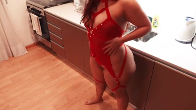 Latina BWW Lana Monroe fucks stepson in the kitchen - Amateur