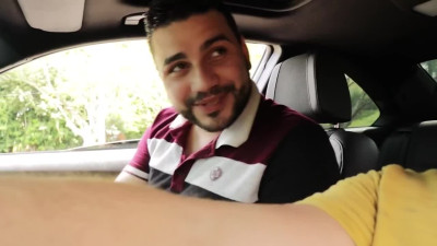 Driver picks up a busty Latina cougar and gets her addicted to his cock