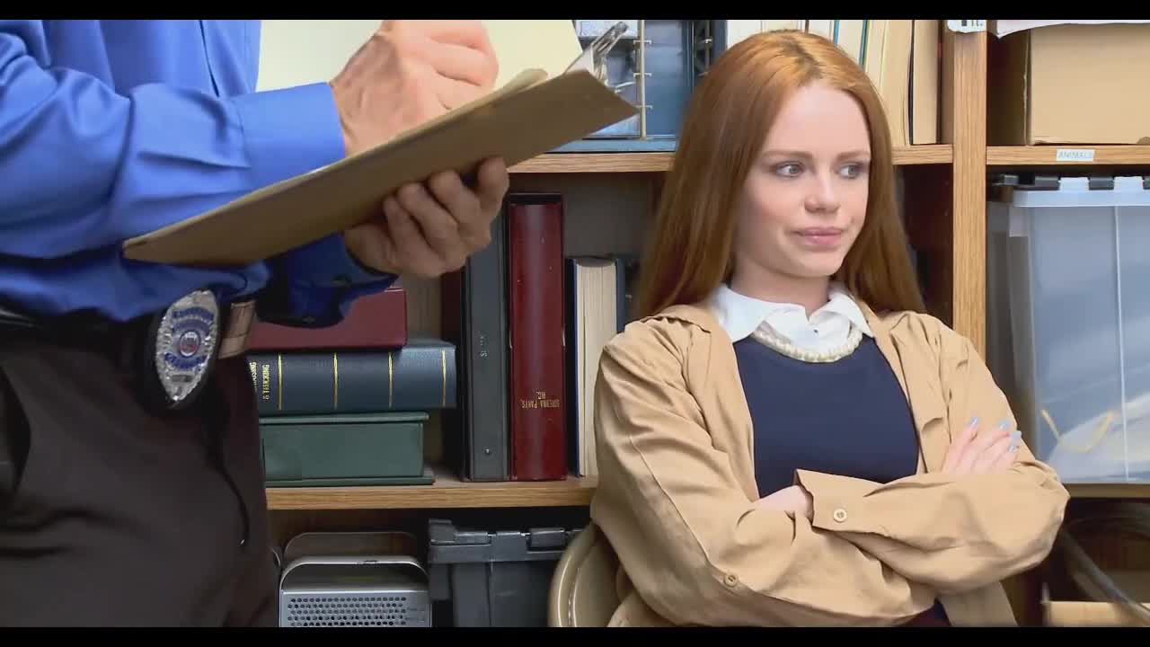 Watch Pretty Redhead Pleases a Security Guy With Blowjob And Fuck To Avoid Being Jailed For Shoplifting Full. Duration: 07:51 | ePornBabe.
