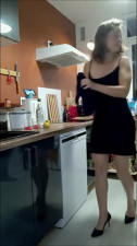 Fucked French Milf right in the kitchen