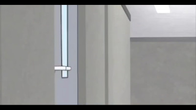 Hairy elevator girl got roughly fucked by a random dude and her boss - Hentai Uncensored
