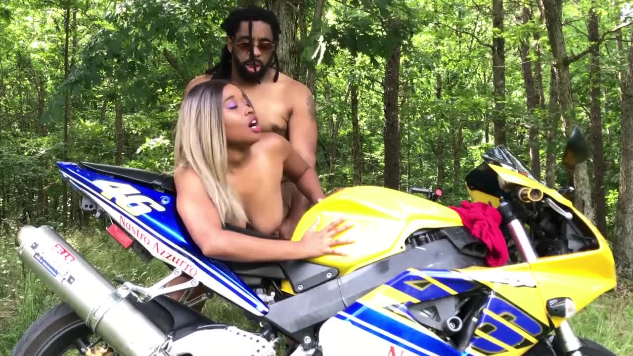 Watch A black beauty enjoys her boyfriend's black cock outdoors. Full. Duration: 10:13 | ePornBabe.