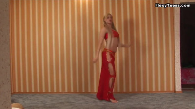 Flexible Russian Exotica Dancer Does Striptease Routine