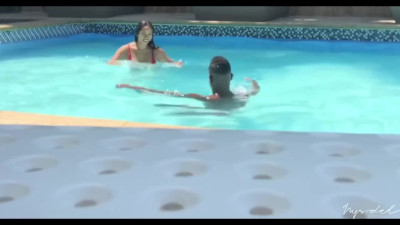 Unforgettable sex with super appetizing babe I met at the pool