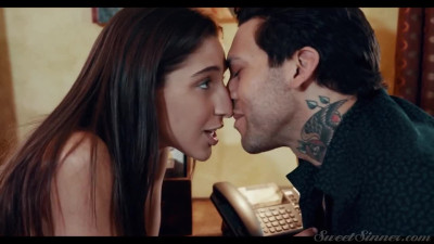 Abella Danger double penetrated with Hard Cock and MILF's strap-on