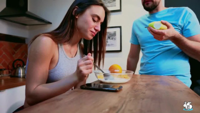 The wife wants a cumshot for her breakfast