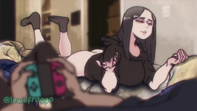 Fucked cartoon chubby in throat and filled her mouth with lots of cum