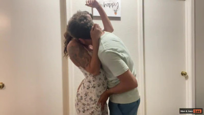 Horny couple Mav and Joey Lee wants to have some sex after dinner