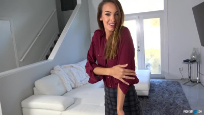 Gorgeous Realtor shows her dark side, and fucks with man in POV