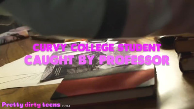 Nerdy student wanted to cheat on the exam and was caught by her horny teacher