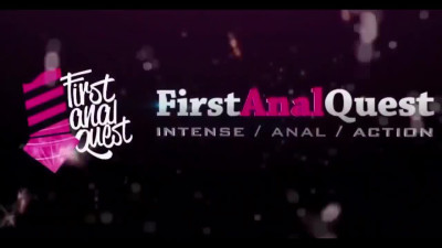 Anal newcomer gets her ass jizzed after rough butt-fucking