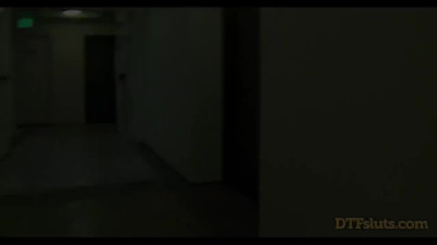 Submissive blonde girl Lia Lor gags dick and fucks all over the house