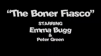 Emma Bugg grabs stepbrother's boner and takes it in her trimmed pussy
