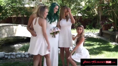 Real wedding orgy of perverted bride, groom and their friends