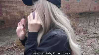 Sweet Russian girl meets her ex-boyfriend, and agrees for sex again