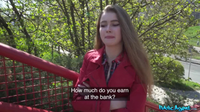 Public agent stuffed teen's pussy with big cock and jizzed on her clit
