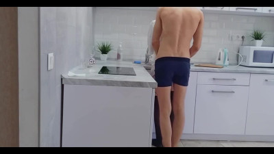 Kitchen amateur fuck