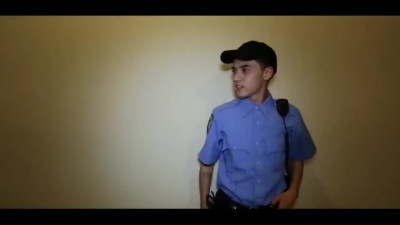 Skinny Cop tied by tattooed Asian girl! She sucks dick and fucks hard