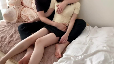 Japanese babe fucked, creampied and orgasmed before going to the zoo with her BF